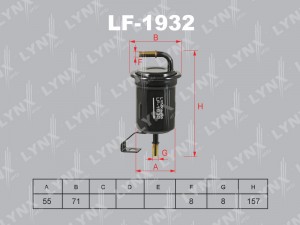 LAND CRUISER (120)/PRADO (2002-2009) БЕЗ КРОНШТЕЙНА LF-1932 LYNXAUTO