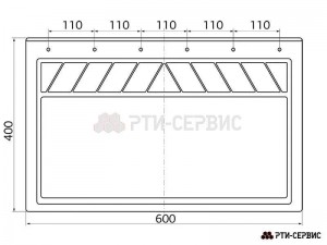 Брызговик 600х400 мм SCHMITZ (комплект 2 шт.) 1301 RTI SERVIS
