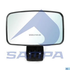 Зеркало боковое SCANIA P,R series бордюрное SAMPA 042.138 SAMPA