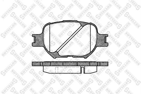 Колодки тормозные TOYOTA Corolla,Celica передние (4шт.) STELLOX 753-000-SX STELLOX