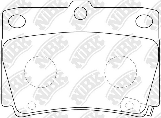 Колодки задние (MITSUBISHI PAJERO SPORT/MONTERO SPORT 9809 2.5D/3.0) PN3391 PN3391 NIBK