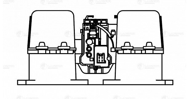 Мотор отопителя MAN TGA (04-) в сборе с корпусом LUZAR LFH 1201 LUZAR