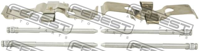 К-кт монтажный для дисковых колодок VOLKSWAGEN TOUAREG 2003-2010 2303-002 2303002 FEBEST