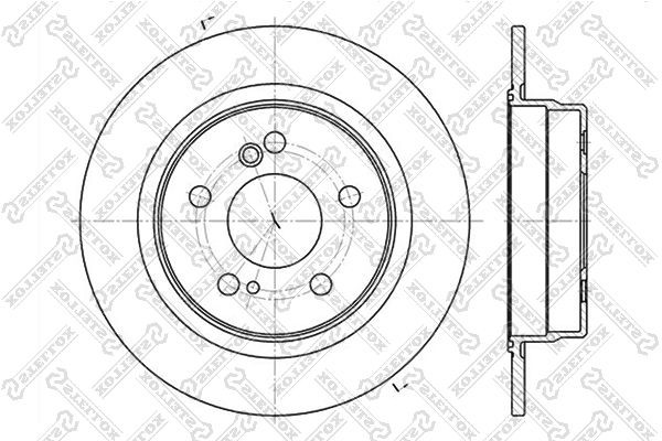 диск тормозной задний!\ MB W202/W203/W210 2.0-3.0TD 85> 6020-3326-SX STELLOX