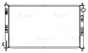 Радиатор охл. для а/м Mitsubishi ASX (10-) 1.8i  LRc11199 LRC 11199 LUZAR