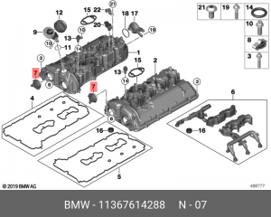 Клапан электромагнитный изменения фаз ГРМ BMW 11367614288 11 36 7 614 288 BMW