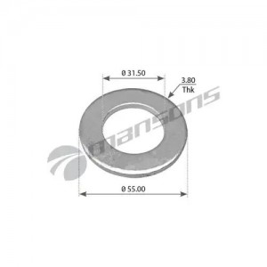 Шайба BPW болта рессорного (55x31.5x3.8мм) MANSONS WA145 MANSONS