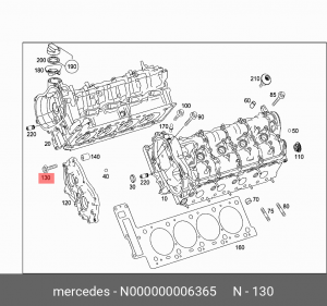 болт !M6 \ MB N 000000 006365 MERCEDES BENZ