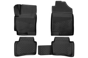 коврики в салон! 4 шт 3D полиуретан\ KIA Rio 17> ELEMENT3D2563210 ELEMENT