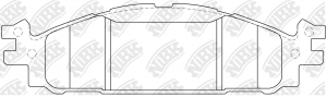 Колодки тормозные дисковые FORD Explorer 3.5 05-/ Taurus V 3.5 10- PN0622 PN0622 NIBK