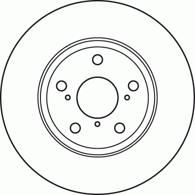Диск тормозной передний TOYOTA AVENSIS T27 DF4939S DF4939S TRW