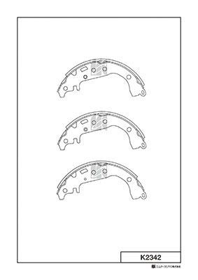 Колодки тормозные барабанные TOYOTA YARIS 99 K2342 K2342 MK KASHIYAMA