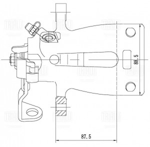 Суппорт торм. Opel Zafira B (05-) зад. прав. d=41мм (CF 185106) CF185106 TRIALLI
