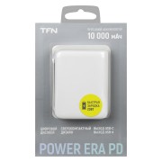 Аккумулятор внешний 10000мА/ч для зарядки мобильных устройств TFN TFNPB253WH TFN