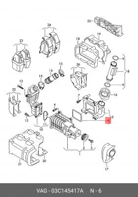 AUDI A1 (2010>)/SEAT IBIZA V (2008>) 03C 145 417 A VAG