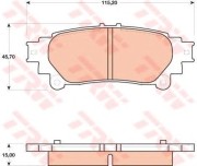 Колодки тормозные дисковые(аналог TRW GDB4174) GDB4174ZFR GDB4174ZFR ZF
