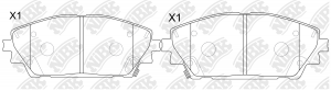 Колодки тормозные MAZDA 3 (18-) передние (4шт.) NIBK PN5821 NIBK
