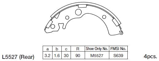 K5527-01 4096.01 !колодки барабанные\ Honda Civic 91> K5527 MK KASHIYAMA