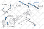 тяга рулевая продольная! LH\ Land Rover Discovery II all 94> 5905520SX STELLOX