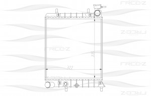 Радиатор HYUNDAI Accent 00- KK0225 KK0225 FREE Z