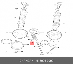 КОЛПАЧОК МАСЛОСЪЕМНЫЙ CHANGAN CS35 H150060900 CHANGAN