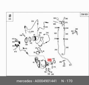 MERCEDES BENZ GL-CLASS X164 (2006-2012)/W203 (2000 66 мм. A0004901441 MERCEDES BENZ