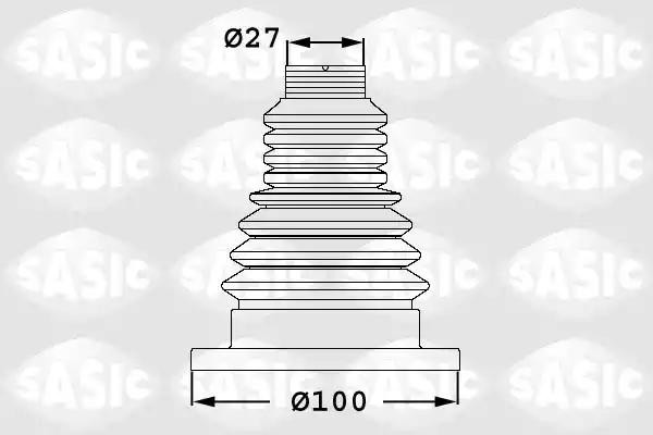 Пыльник ШРУСа VW Jetta (05-) внутреннего комплект SASIC 1906033 SASIC