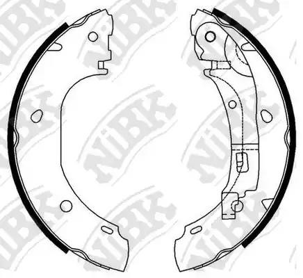 Колодки тормозные PEUGEOT Boxer CITROEN Jumper FIAT Ducato задние барабанные (4ш FN0585 NIBK