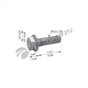 Болт SAF крепления суппорта (M16x1.5x55) MANSONS 600.198 MANSONS