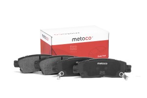 Колодки тормозные задние дисковые к-кт 3010088 3010088 METACO