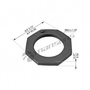 Гайка ROR ступицы (M65х1.5мм h=11мм SW95) ось TM MANSONS 780.096 MANSONS