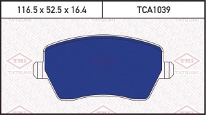 NISSAN/RENAULT/LADA LOGAN MCV/ LARGUS c тормозной системой TRW TCA1039 TATSUMI