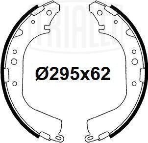Колодки торм. для а/м Toyota Land Cruiser 80 89- 4.2d/Nissan Patrol 89- барабан. GF 4564 TRIALLI