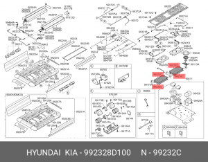 Радиатор кондиционера HYUNDAI UniverseSpaceLuxury/Xpress OE 992328D100 HYUNDAI KIA