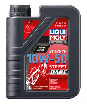 3982 LiquiMoly Синт-ое мот.масло д/4-т.мотоц. Motorbike 4T Synth Street Race 10W 3982 LIQUI MOLY