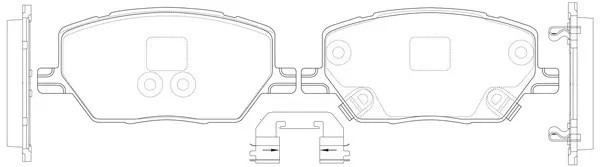 Колодки дисковые FIAT 500X 1.6 2.0 14-/ 1.4 2.4 15-/ JEEP Renegade 1.4 1.6 2.0 1 BP41005 SB NAGAMOCHI
