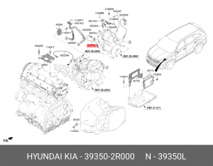 ДАТЧИК КИСЛОРОДНЫЙ HYUNDAI/KIA 393502R000 HYUNDAI KIA