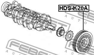 Шкив коленвала HDS-K20A HDS-K20A FEBEST