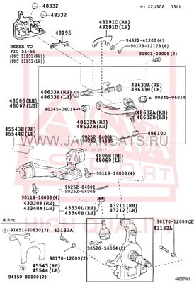ОПОРА ШАРОВАЯ TOYOTA 0120XZU320D 0120-XZU320D ASVA
