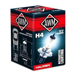 Лампа галогенная H4 12V 60/55W "AWM" 410300003 AWM