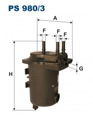 Фильтр топливный RENAULT Megane (03-06) FILTRON PS9803 FILTRON