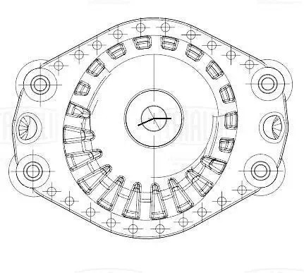 Опора амортизатора Chevrolet Malibu (15-)/Opel Insignia (17-) (перед.) (с подшип SA 0569 TRIALLI
