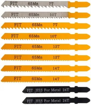 Пилка для лобзика набор 10шт. универсальные FIT 41145 FIT