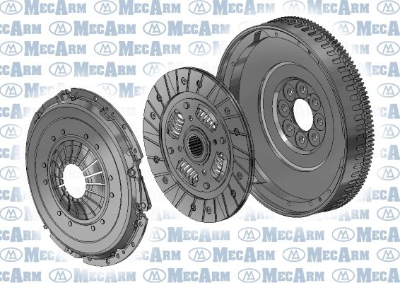 Комплект сцепления + маховик одномас. Ford Focus 1.8D 04- MK40038 MK40038 MECARM