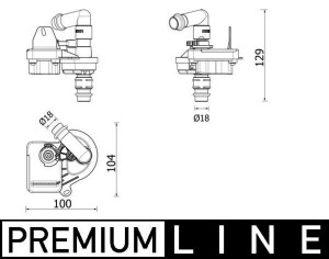 Клапан отопителя для Вольво FH Евро 6 AVS7000P MAHLE KNECHT