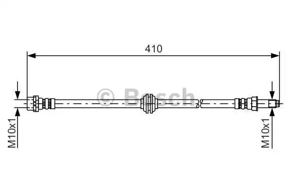 шланг торм. пер BMW E46 1.6-2.8/1.8D-3.0D 98-04 L=410 1 987 476 753 BOSCH