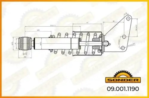 Амортизатор кабины MB о.н 9438904619 — 2 года безусловной гарантии 090011190 SONDER