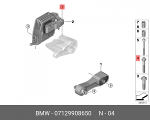 Винт Torx (саморез) 07129908650 07129908650 BMW
