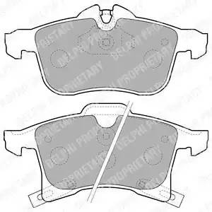 LP1861 колодки дисковые п.\ Opel Astra 1.2i-1.9DTi/Meriva 1.4-1.7DTi 03> LP1861 DELPHI