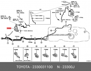 ФИЛЬТР ТОПЛИВНЫЙ 23300-31100 23300-31100 TOYOTA